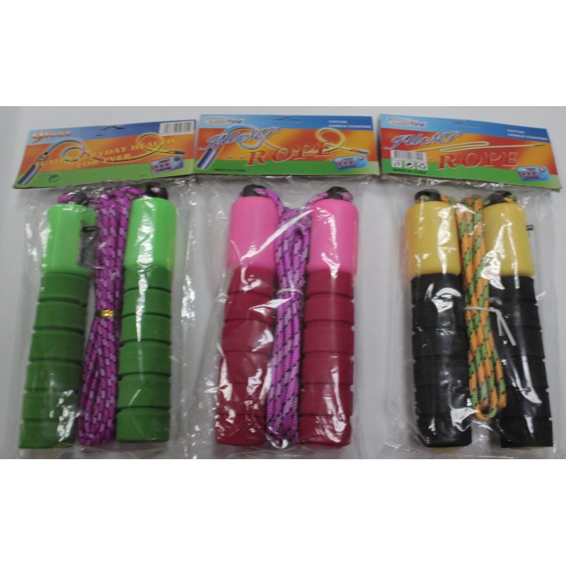 Skipping Rope with timer rubber grip handle