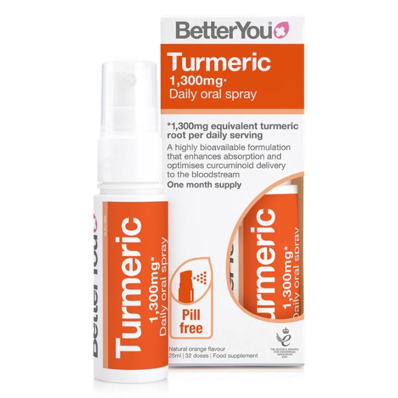 BetterYou Turmeric 1300mg Daily oral Spray 25ml