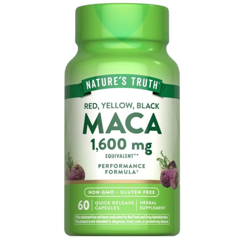 Nature's Truth Maca 1600mg 60 Capsules