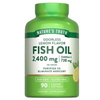 Nature's Truth Odourless Fish Oil 2400mg 90 Softgels