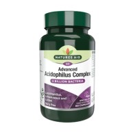 Natures Aid Acidophilus Complex 5 Billion Bacteria 60 Vegan Capsules