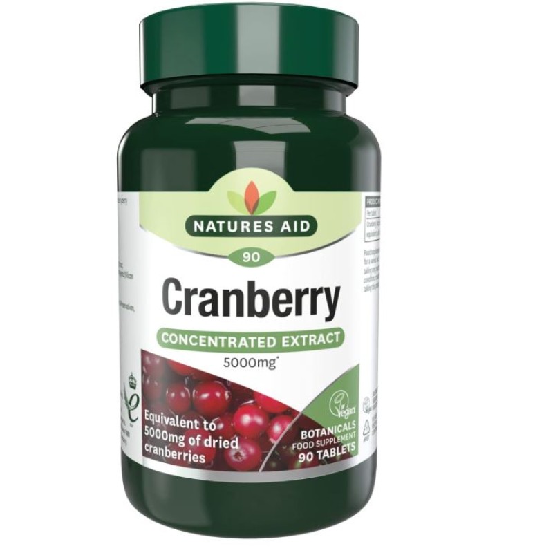 Natures Aid Cranberry 200mg 90 Tablets
