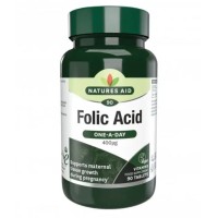 Natures Aid Folic Acid 400µg 90 Tablets