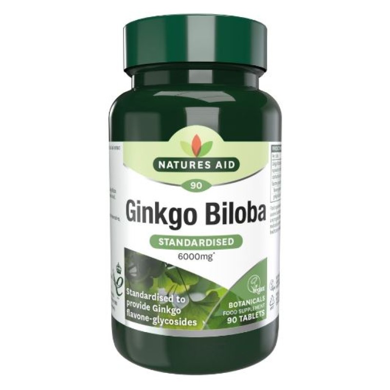 Natures Aid Ginkgo Biloba 120mg 90 tablets
