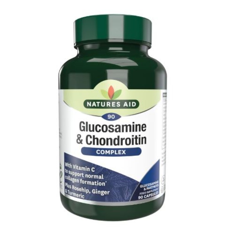 Natures Aid Glucosamine and Chondroitin Complex 90 Capsules