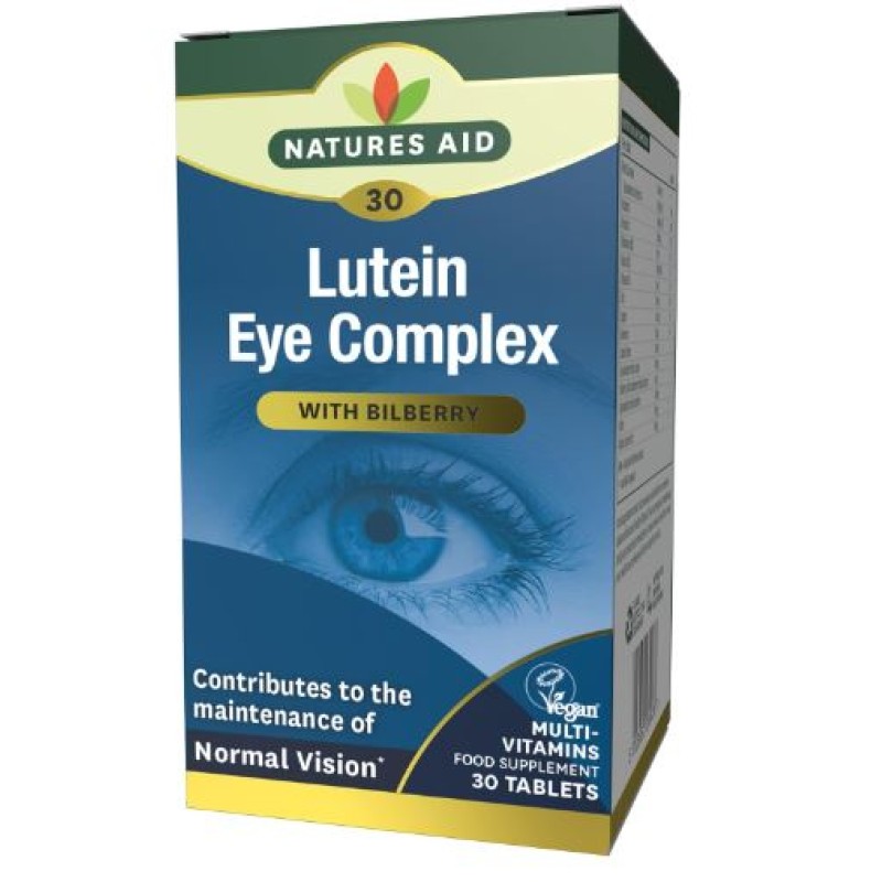 Natures Aid Lutein Eye Complex 30 Tablets