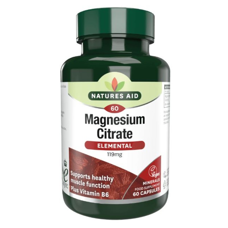 Natures Aid Magnesium Citrate 60 Capsules