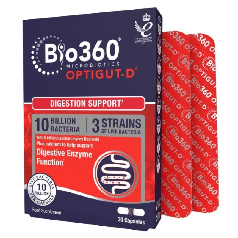 Natures Aid OPTIGUT-D 10 Billion Bacteria 30 Capsules