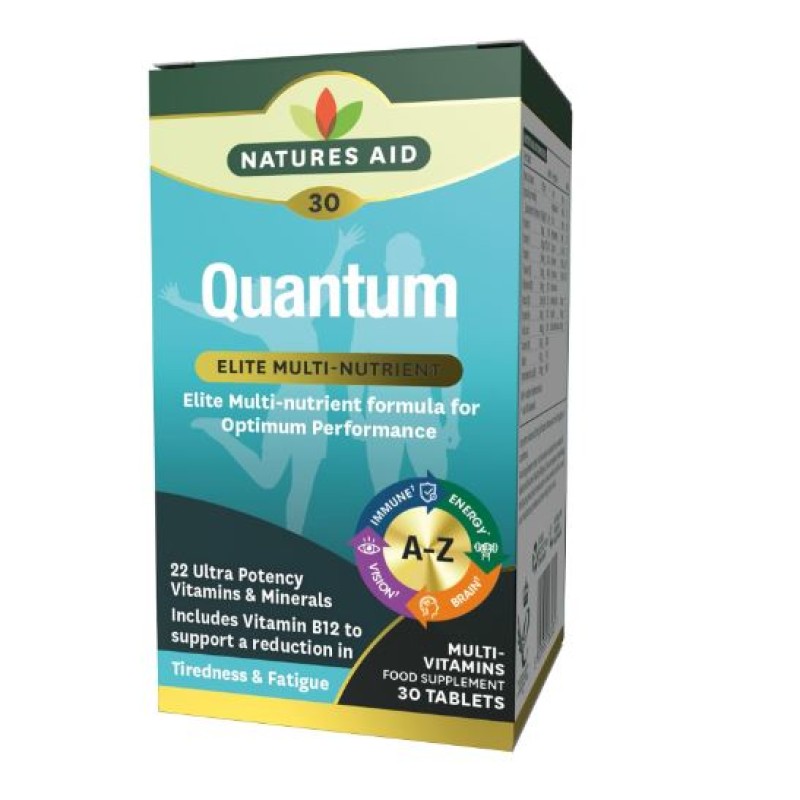 Natures Aid Quantum Optimum Performance Multi-Vitamins and Minerals 30 Tablets