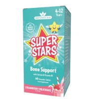 Natures Aid Super Star Bone Support 60 Chewable Tablets