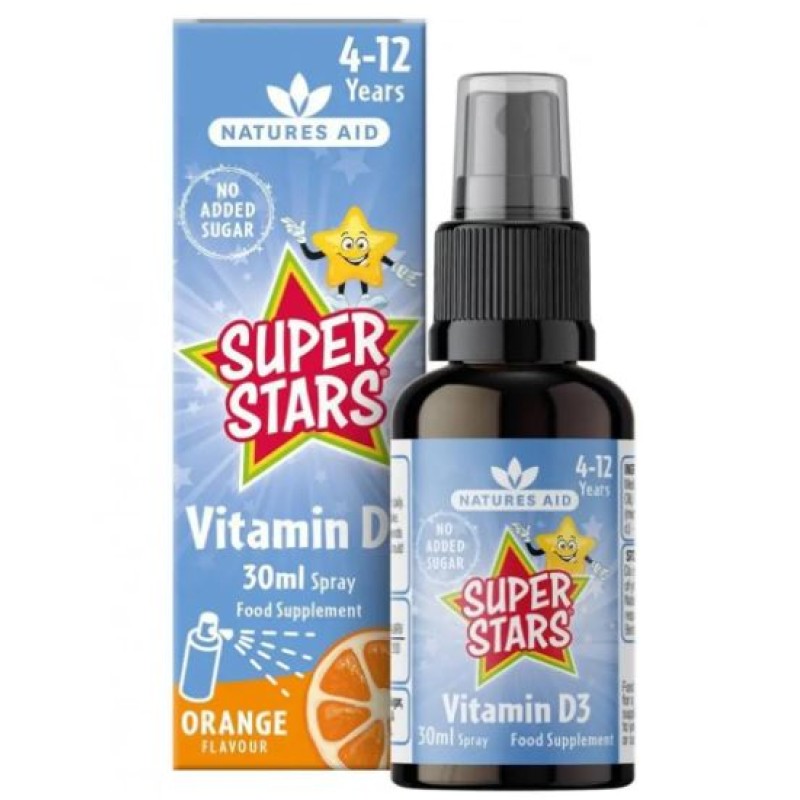 Natures Aid Super Star Vitamin D3 30ml Spray