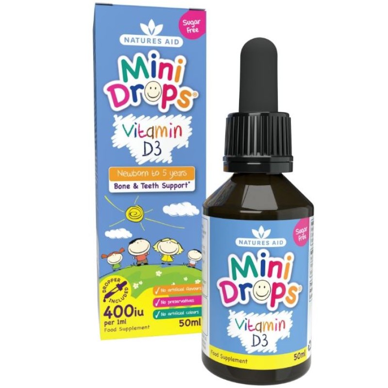 Natures Aid Vitamin D3 Drops Infant and Children 50ml