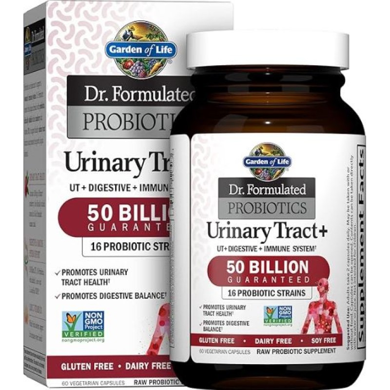 Garden Of Life Dr Formulated Probiotics Urinary Tract 50 Billion 60 Capsules