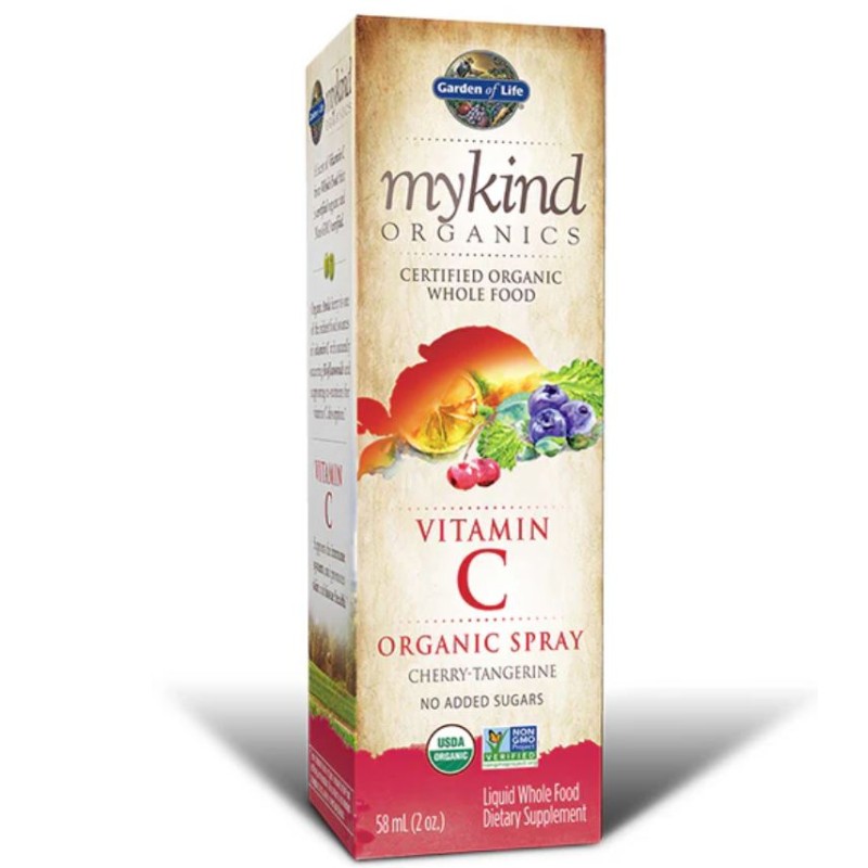 Garden Of Life My Kind Organic Vitamin C Spray Cherry Tangerine 58ml