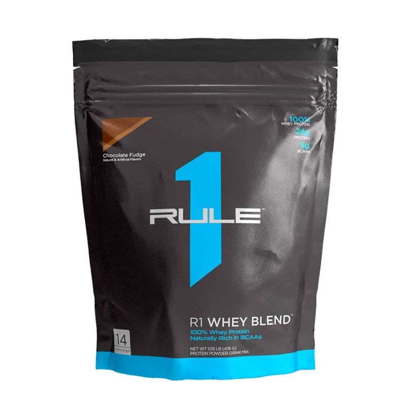 Rule 1 Whey Blend Chocolate Fudge 476g