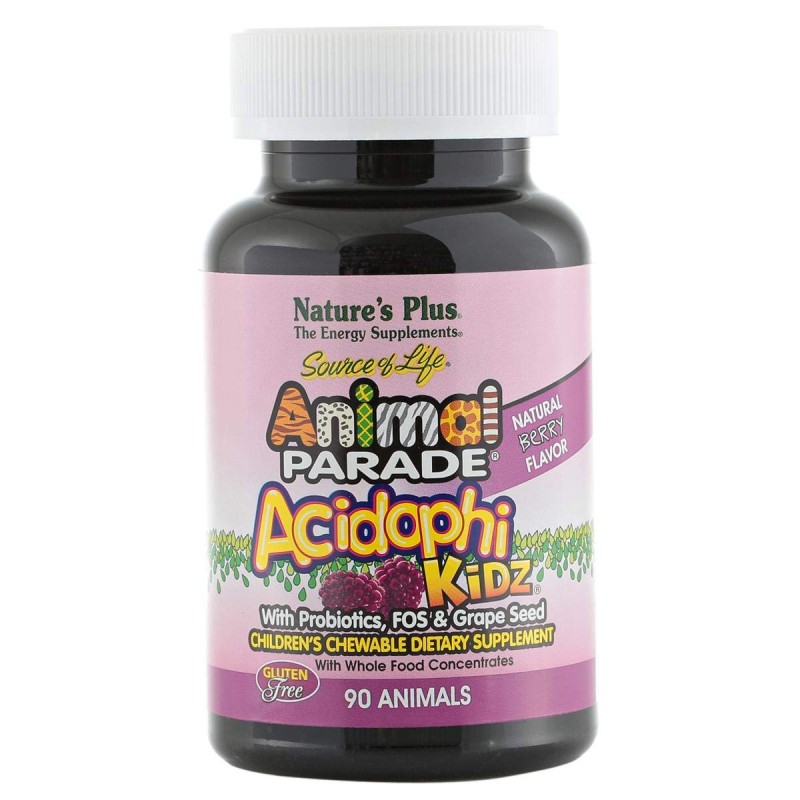 NaturesPlus Animal Parade Acidophikidz 90 Chewable Tablets
