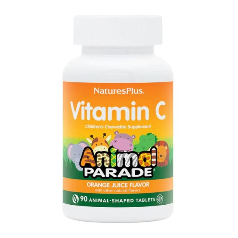 NaturesPlus Animal Parade Children's Vitamin C 90 Chewable Tablets