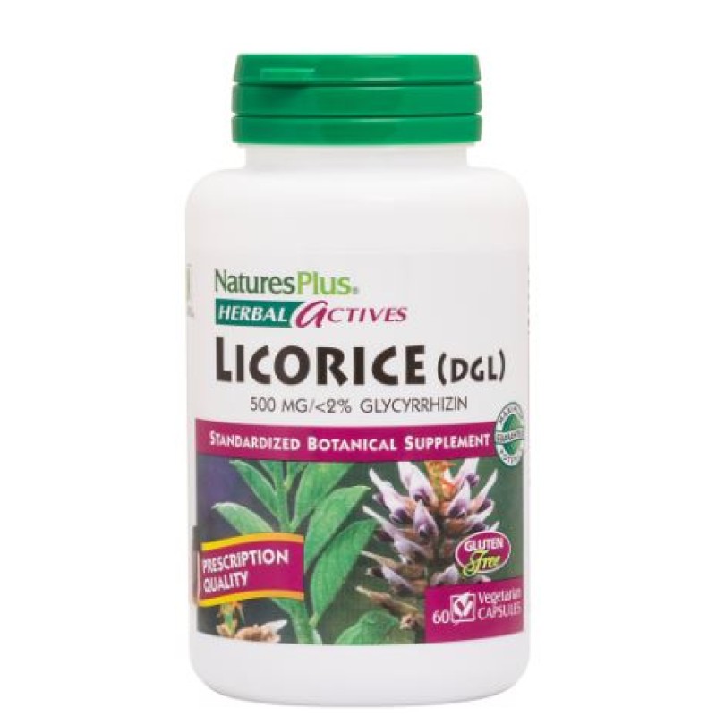 NaturesPlus Licorice DGL 500 mg 60 Capsules