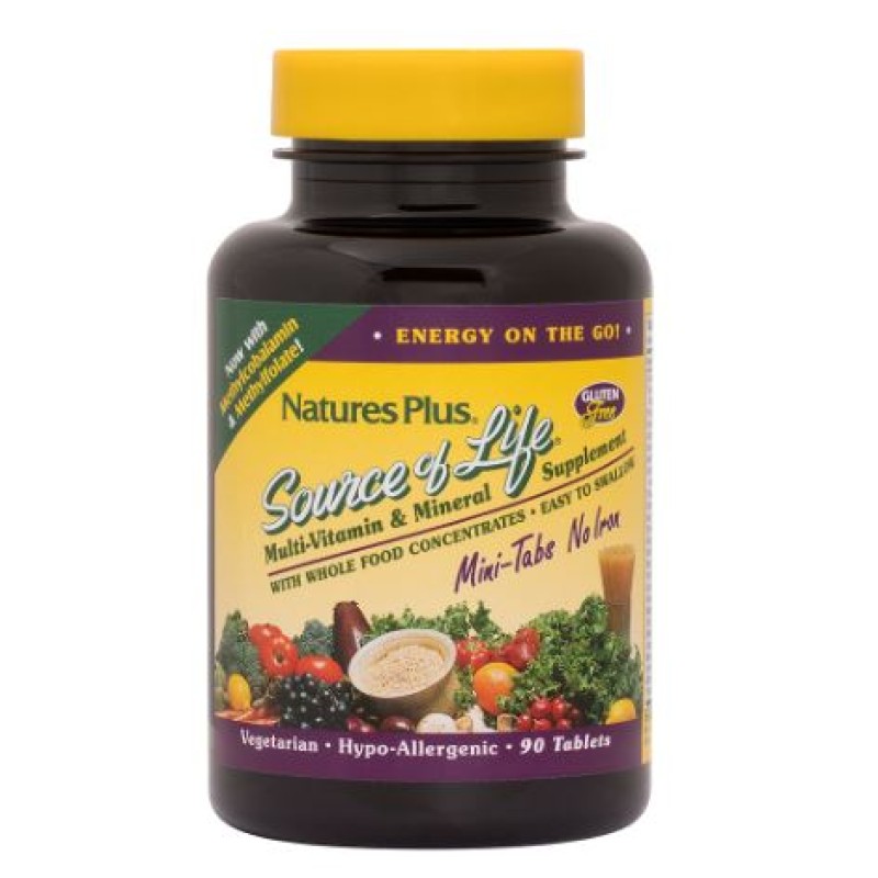 NaturesPlus Source Of Life Multivitamin And Mineral 90 Tablets