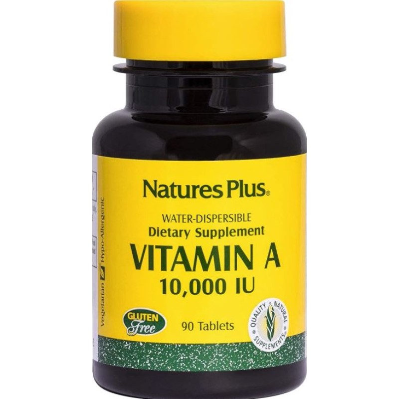 NaturesPlus Vitamin A 10,000 IU 90 Tablets