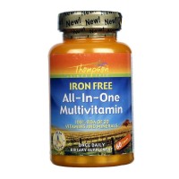 Thompson Iron Free All-In-One Multvitamin 60 Capsules Thompson Iron Free All-In-One Multvitamin 60 Capsules