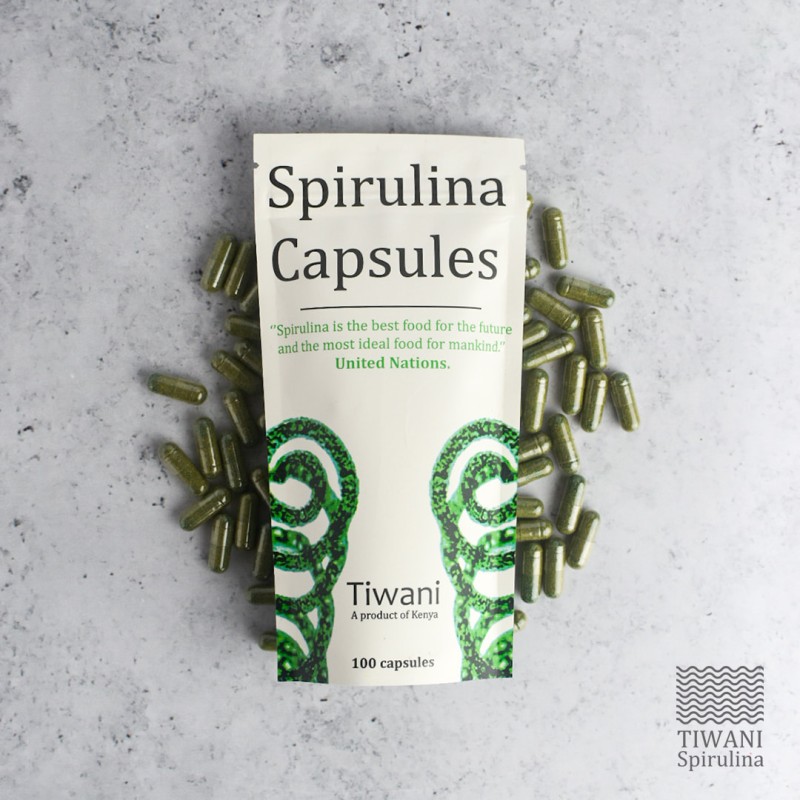 Tiwani Spirulina 100 Capsules