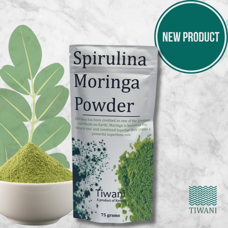 Tiwani Spirulina-Moringa Powder 75g