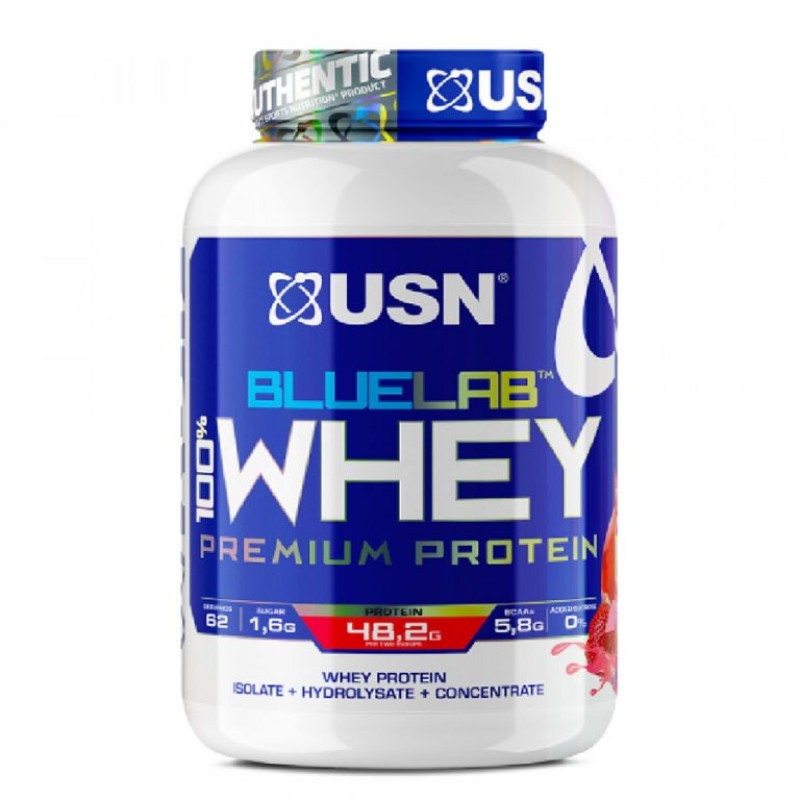 USN BlueLab 100% Whey Premium Protein Strawberry Flavour 2kg 
