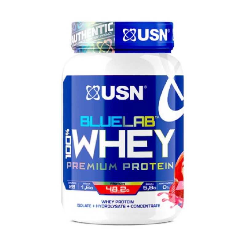 USN BlueLab 100% Whey Premium Protein Strawberry Flavour 908gm 