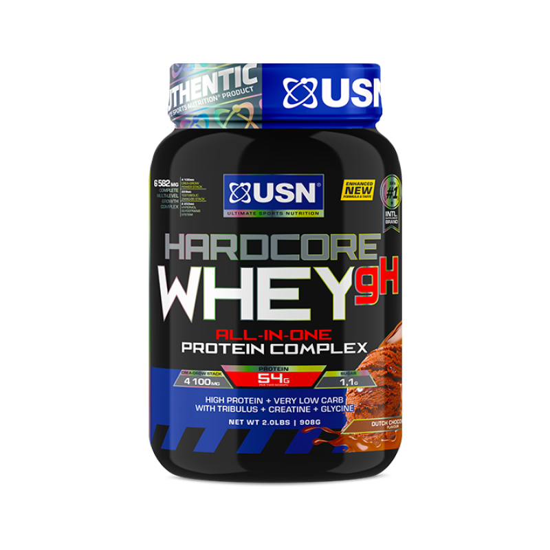 USN Hardcore Whey gH Dutch Chocolate Flavour 908g