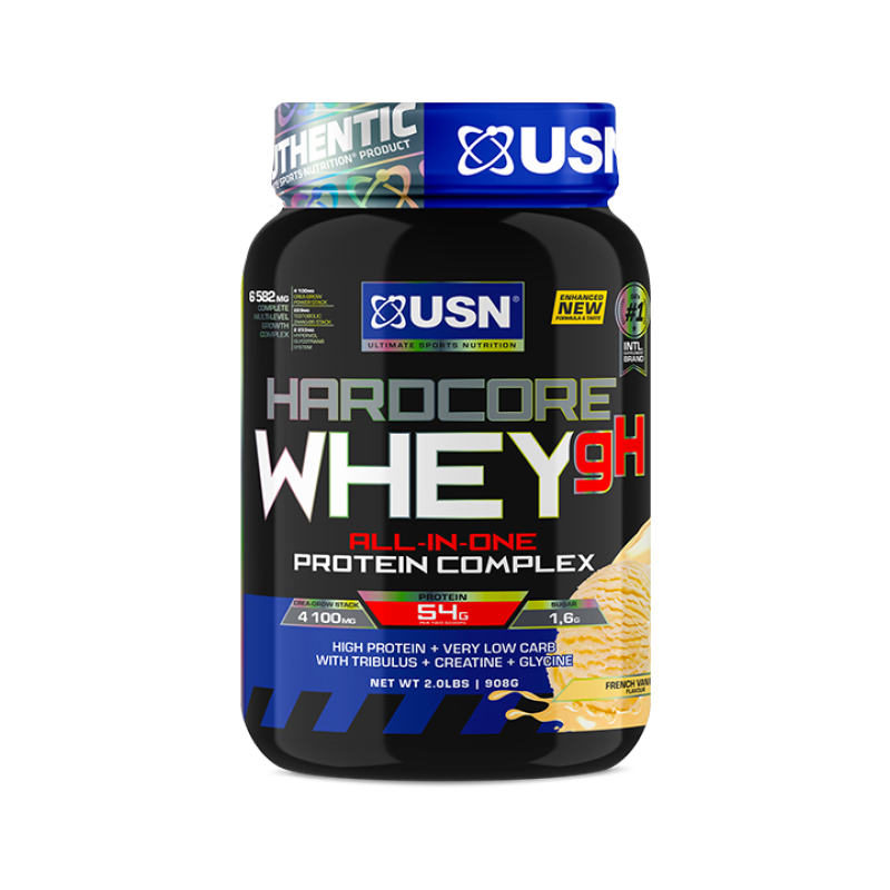 USN Hardcore Whey gH French Vanilla Flavour 908g