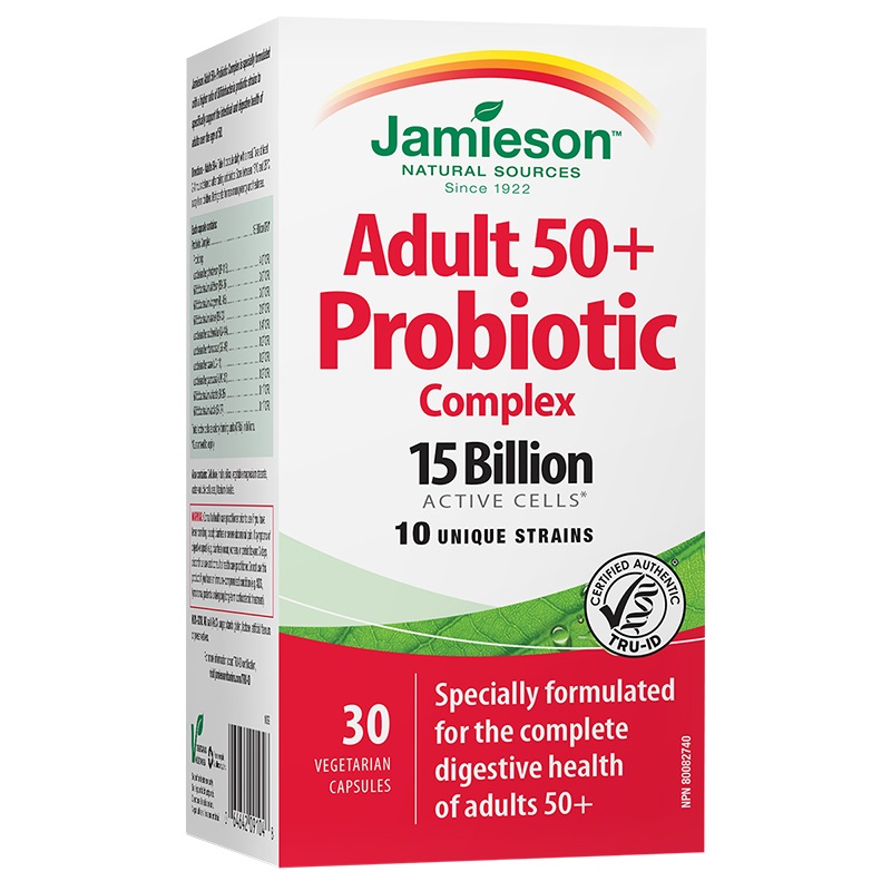 Jamieson Adult 50+ Probiotic Complex 30 Capsules
