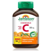 Jamieson Chewable  Vitamin C 500mg 120 Tablets