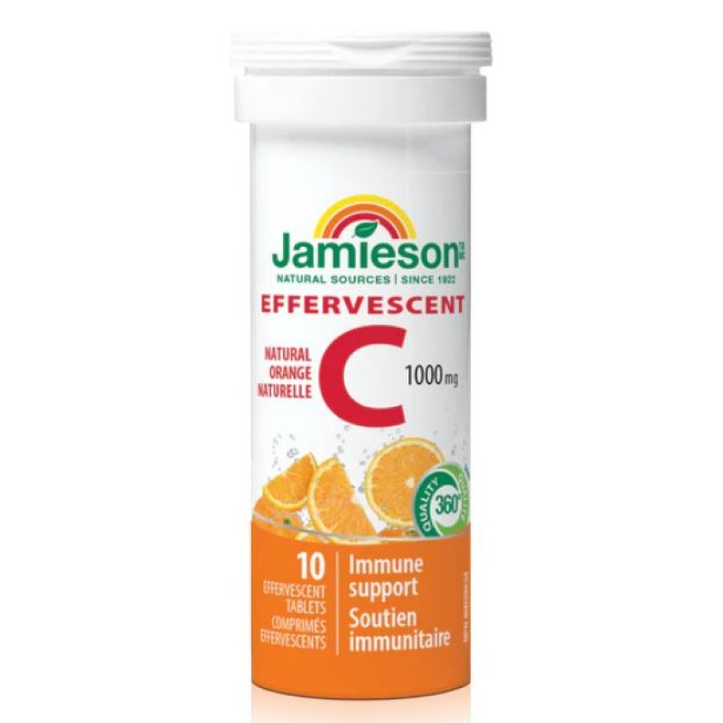 Jamieson Effervescent  Vitamin C 1000mg 10 Tablets