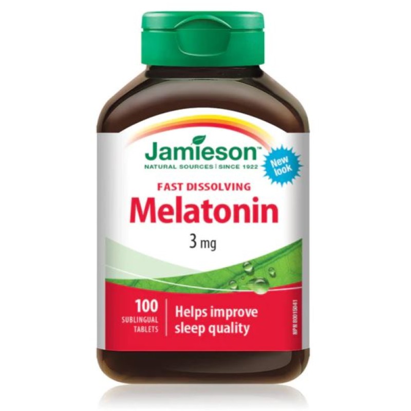 Jamieson Fast Dissolving Melatonin 3mg 100 Tablets