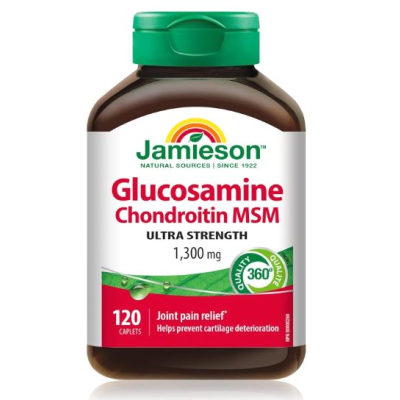 Jamieson Glucosamine Chondroitin MSM 1300mg 120 Caplets