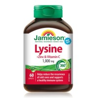 Jamieson Lysine + Zinc and Vitamin C 1000mg 60 Caplets