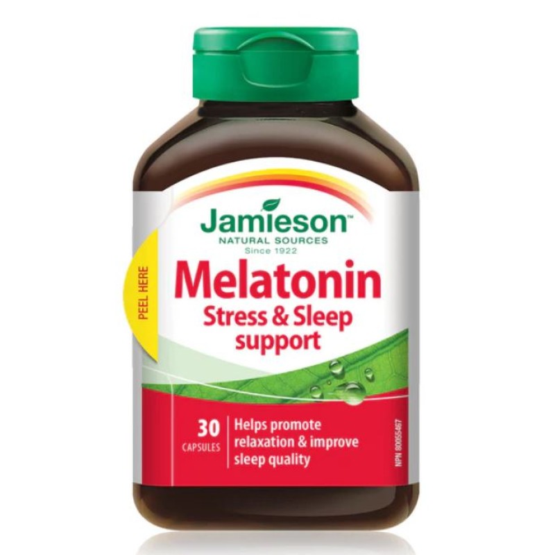 Jamieson Melatonin Stress and Sleep Support 30 Capsules