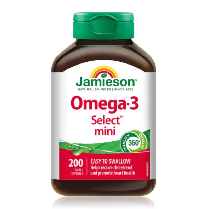 Jamieson Omega-3 Select Mini 200 Softgels