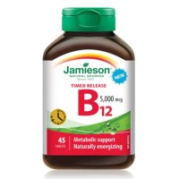 Jamieson Time Release B12 5000mcg 45 Tablets