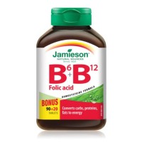 Jamieson Vitamin B6 + B12 Folic Acid 110 Tablets