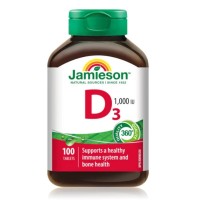 Jamieson Vitamin D3 1000 IU 100 Tablets