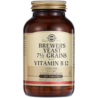 Solgar Brewers Yeast 7.5 Grains With Vitamin B12 250 Tablets