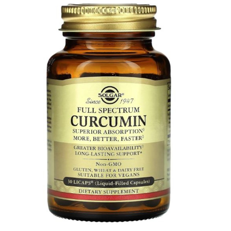 Solgar Full Spectrum Curcumin 30 Licaps