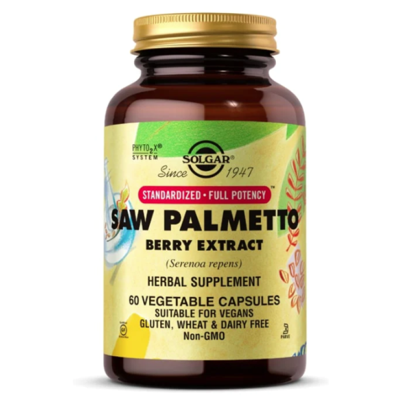 Solgar Saw Palmetto Berry Extract 60 Capsules