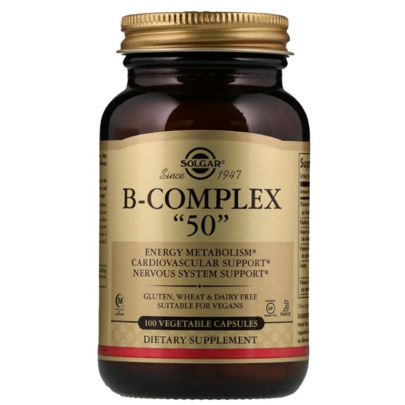 Solgar Vitamin B-Complex "50" 100 Capsules