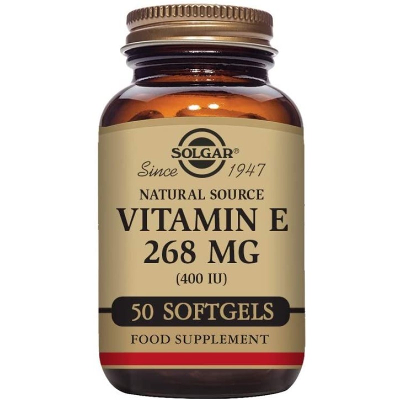 Solgar Vitamin E 268mg 400iu 50 Softgels