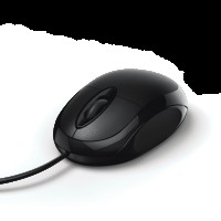 HAMA CORDED 3-BUTTON OPTICAL MOUSE "MC-100" BLACK (182600)