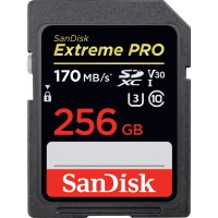 SanDisk SD Card for Camera 256GB Extreme Pro