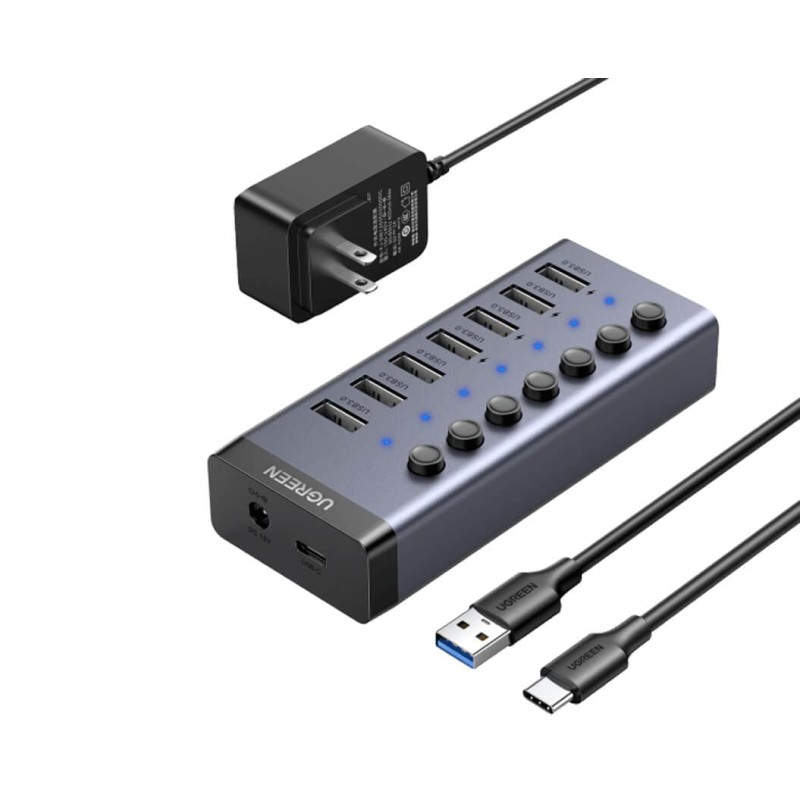 UGREEN 7-Port Powered USB 3.0 Hub – CM481 / UG-90306 UGREEN 7-Port Powered USB 3.0 Hub – CM481 / UG-90306